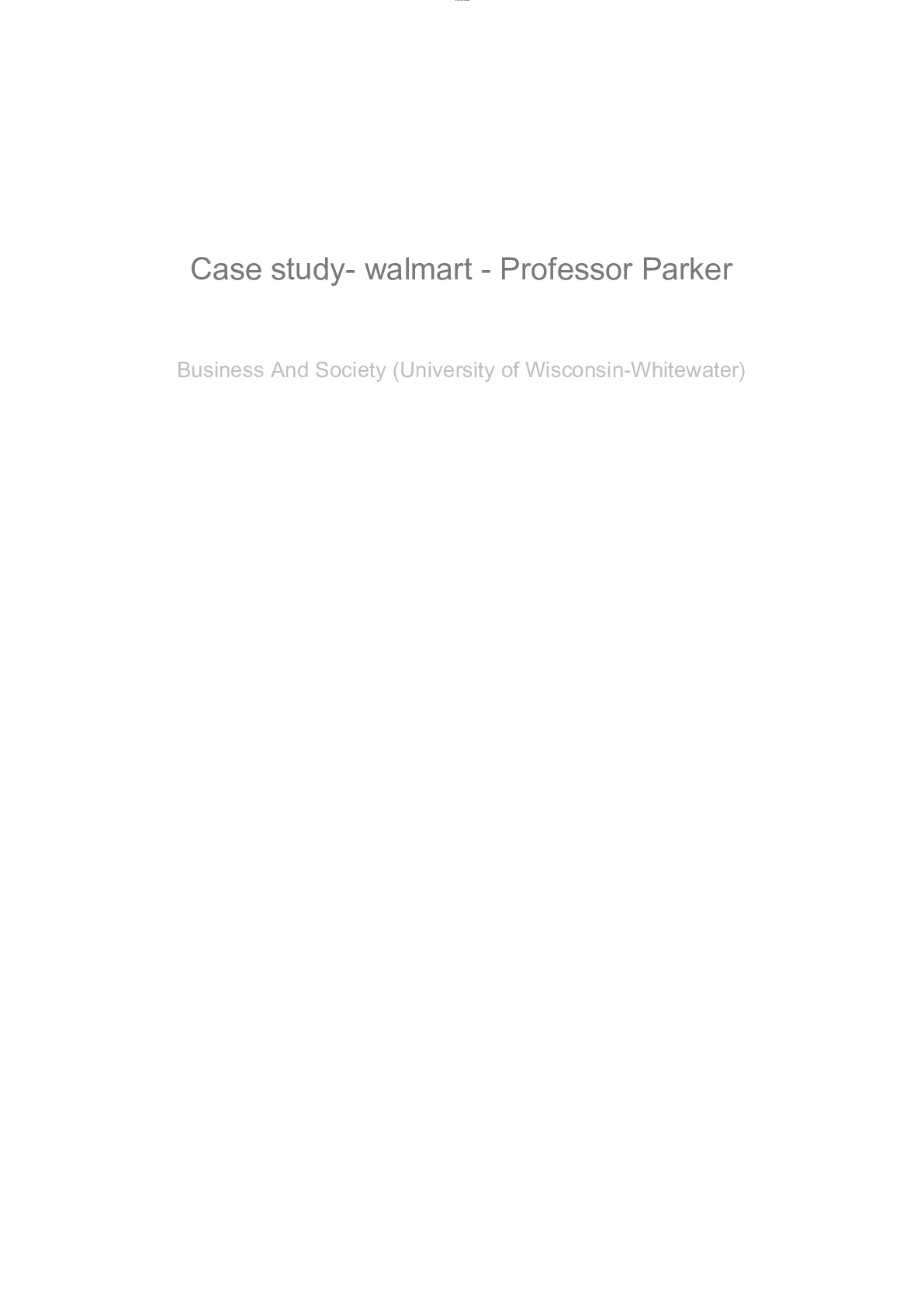 Preview image for Case Study Analysis Of Wal-Mart The Main Street Merchant Of Doom